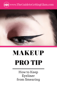 Makeup Pro Tip How to Keep Eyeliner From Smearing. Want to get a great makeup tip to keep eyeliner from smearing and smudging? Click to find out what this makeup artist recommends as the best way to keep your eyeliner from smudging, smearing, and disappearing.