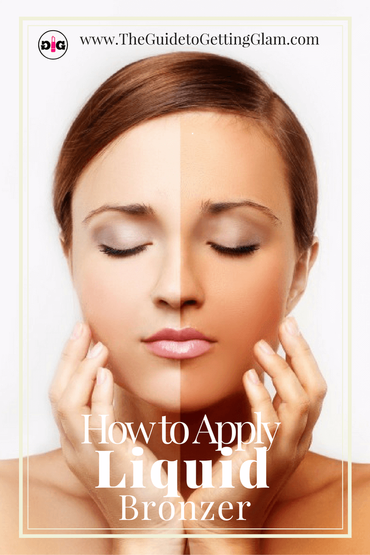 Great makeup artist tips on how to apply liquid bronzer for a smooth application.